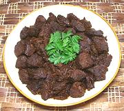 Dish of Beef Adobo
