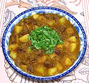 Dish of Beef & Potato Curry