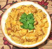 Dish of Tempeh Curry