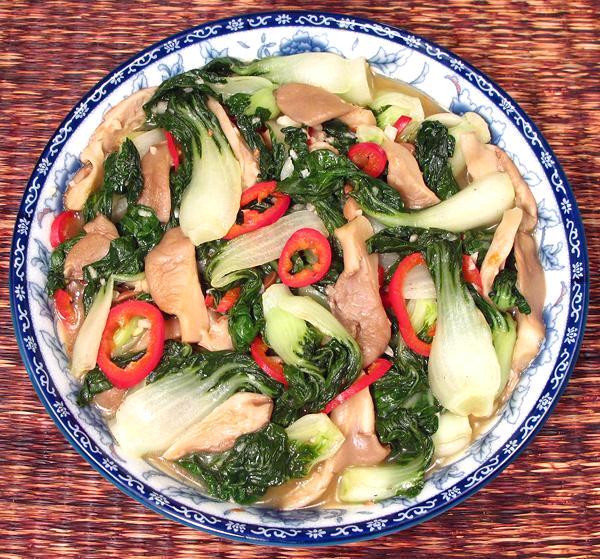 Dish of Choy with Bean Sauce