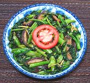 Dish of Gai Lan Stir Fry