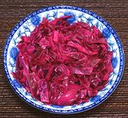 Dish of Pickled Red Cabbage