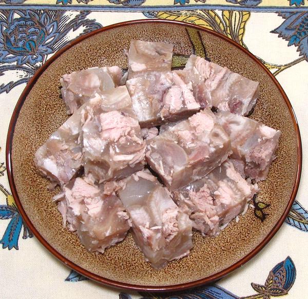 Dish of Pork Loaf Cubes