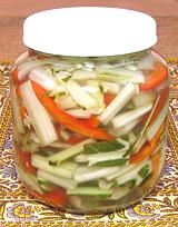 Jar of Pickled Chard Stems