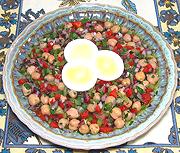 Dish of Chickpea Salad