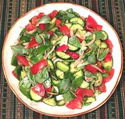 Bowl of Tomato & Purslane Salad