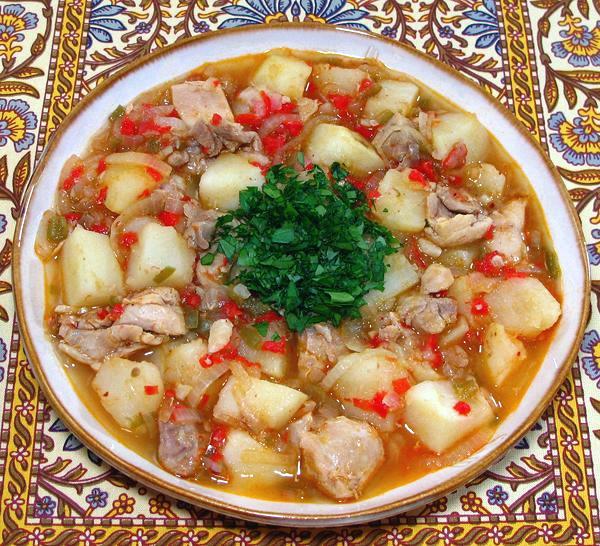 Dish of Chicken with Potatoes