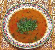 Bowl of Red Lentil & Bulghur Soup