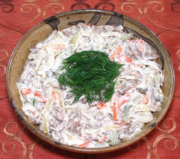 Dish of Abzhorka Salad