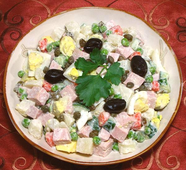 Dish of Salade Olivier