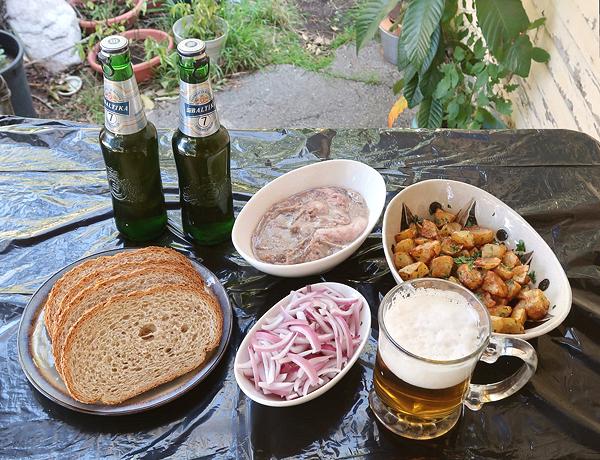The table is set and Surströmming Served