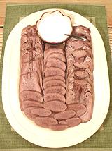 Platter of Slices of Beef Tongue