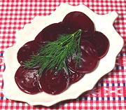 Dish of Norwegian Pickled Beets
