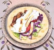 Gyros with Chicken on Dish