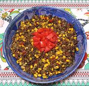 Dish of Ground Beef Picadillo