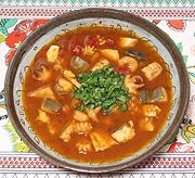 Bowl of Guatemalan Seafood Soup