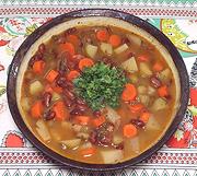Bowl of Red Bean Vegetable Soup