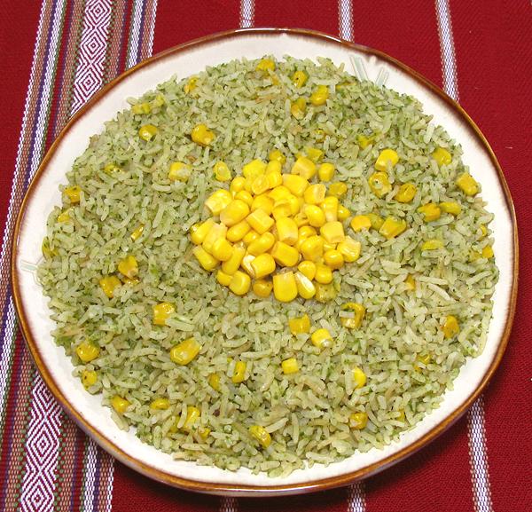 Dish of Puebla Green Rice