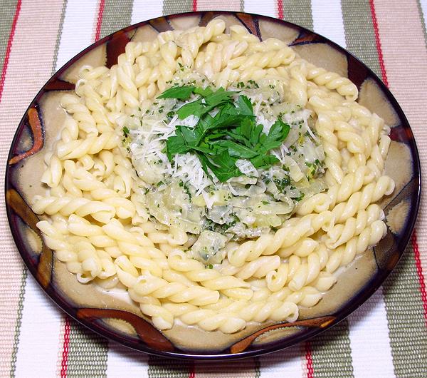 Dish of Pasta with Fennel Sauce