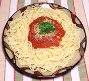 Dish of Pasta with Fennel Tomato Sauce