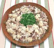 Dish of Cauliflower Sicilian Style