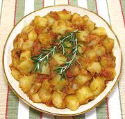 Dish of Potatoes with Tomatoes