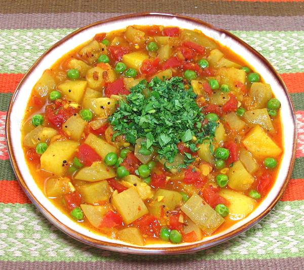 Bowl of Nepalese Opo-Potato Curry