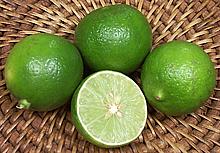 Whole and Cut Key Limes