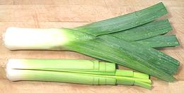 Common Leeks, trimmed