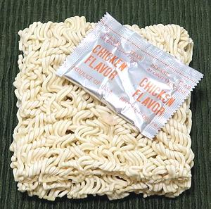 Block of Meruchan Ramen with Broth Package