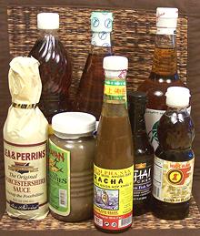 Bottles of Fish Sauces