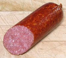 Cut Kubanskaya Sausage