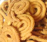 Pile of deep fried Chakli