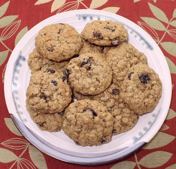Dish of Oatmeal Cookies