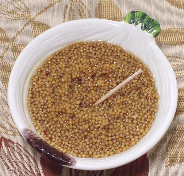 Small Bowl of Pickled Mustared Seeds