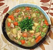 Dish of Chicken & Potato Stew