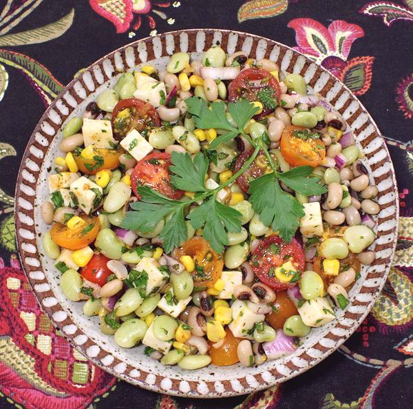 Dish of Spring Succotash Salad
