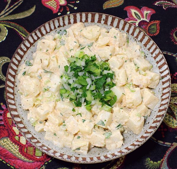 Bowl of Creole Potato Salad