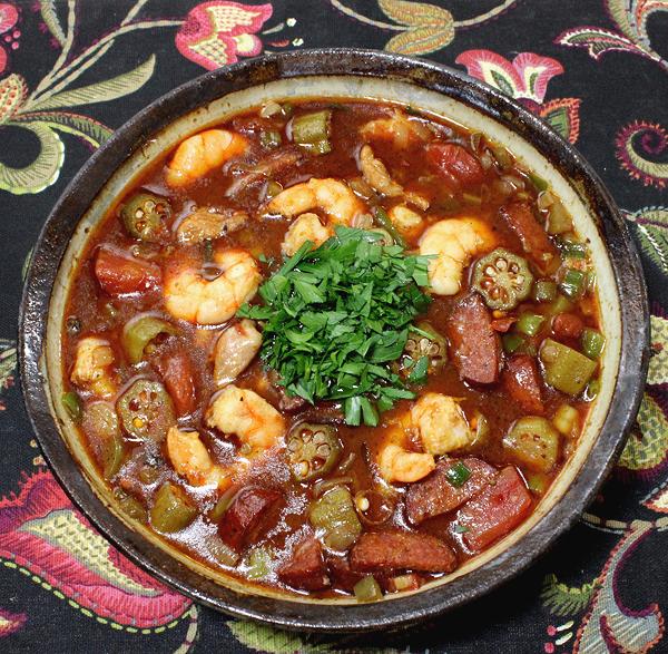 Bowl of Chicken Sausage & Shrimp Gumbo