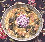 Bowl of Ham & White Bean Stew