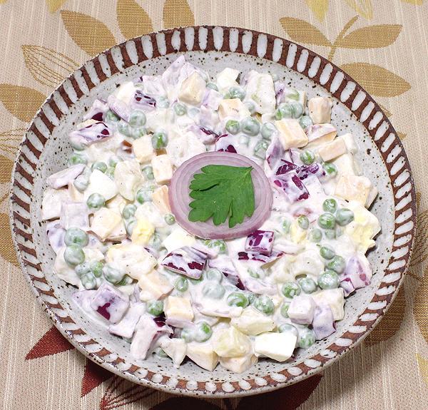 Dish of English Pea Salad