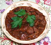 Bowl of Beef, Braised in Brown Ale