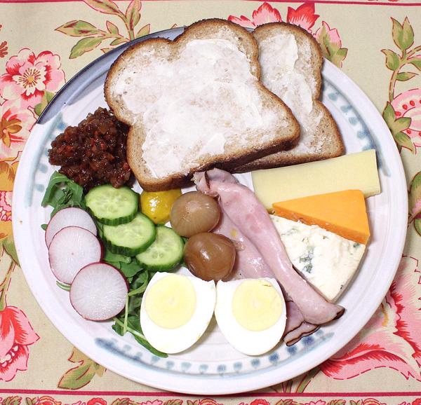 Plate of Plowman's Lunch