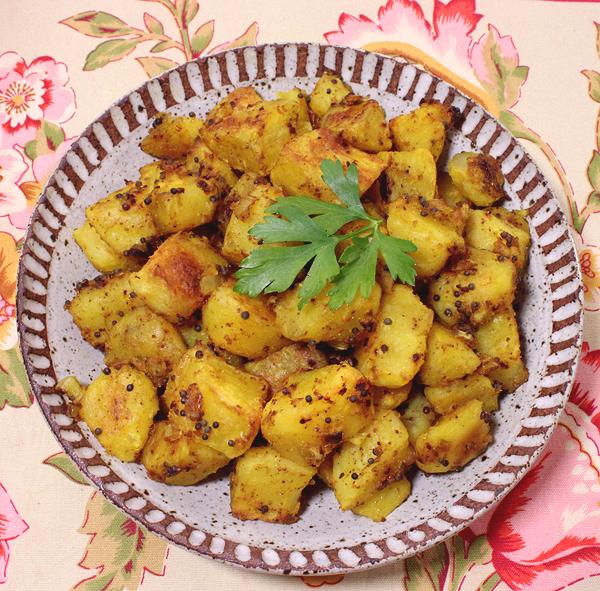 Dish of Bombay Potatoes