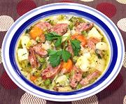 Bowl of Bavarian Sausage Stew