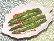 Dish of Asparagus Endive Salad