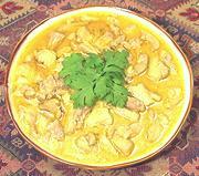 Dish of Chicken in Coconut Cream