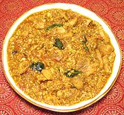 Dish of Chicken Coconut Chettinad