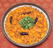 Dish of Pumpkin in Mustard Sauce