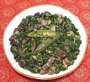 Dish of Eggplants with Methi